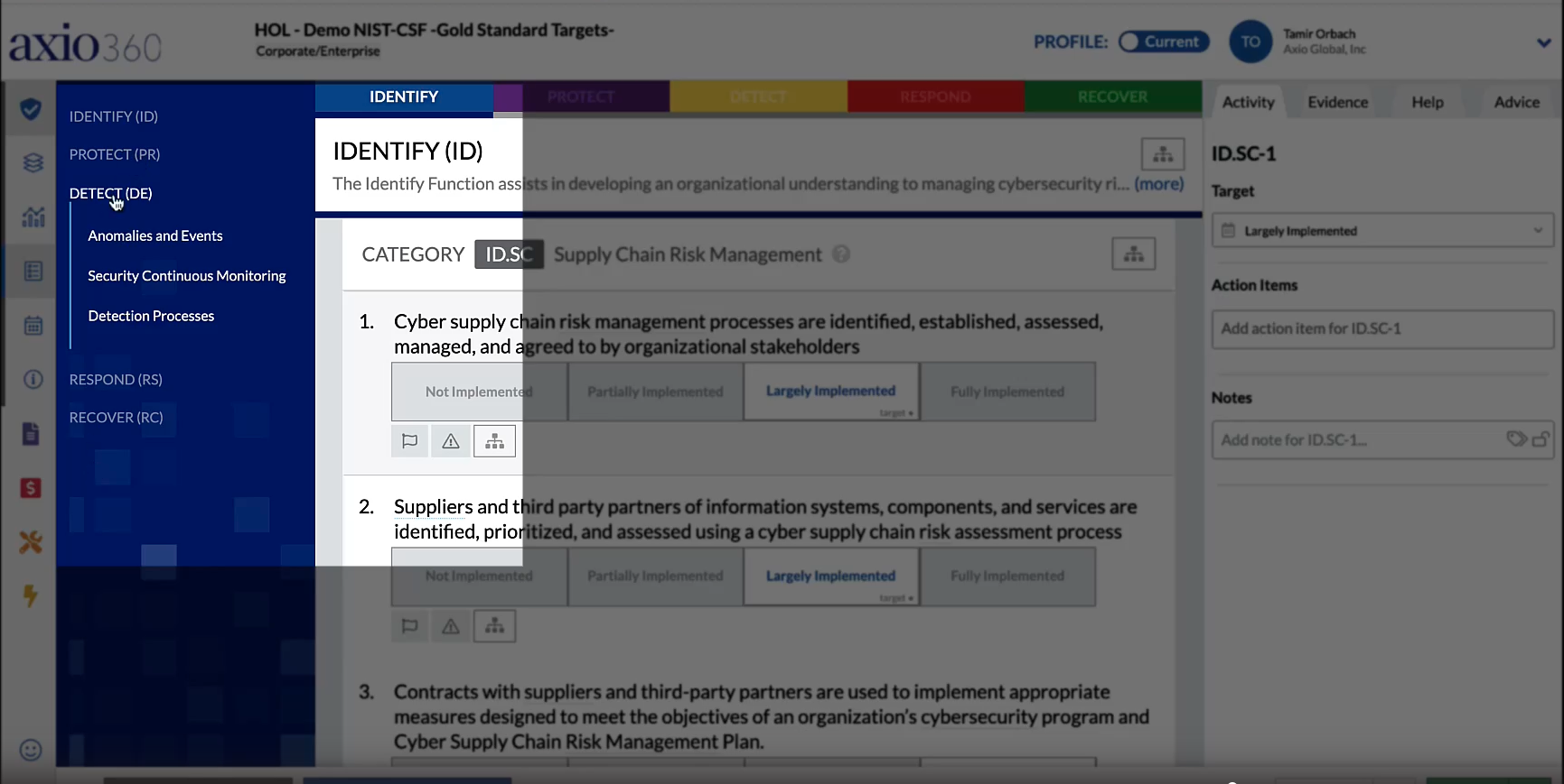 How to Navigate Through Sections of an Assessment – Axio