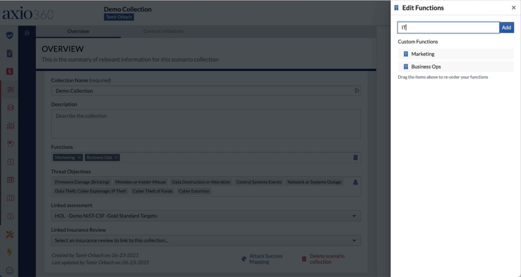 How to Create New Functions aka Business Units – Axio